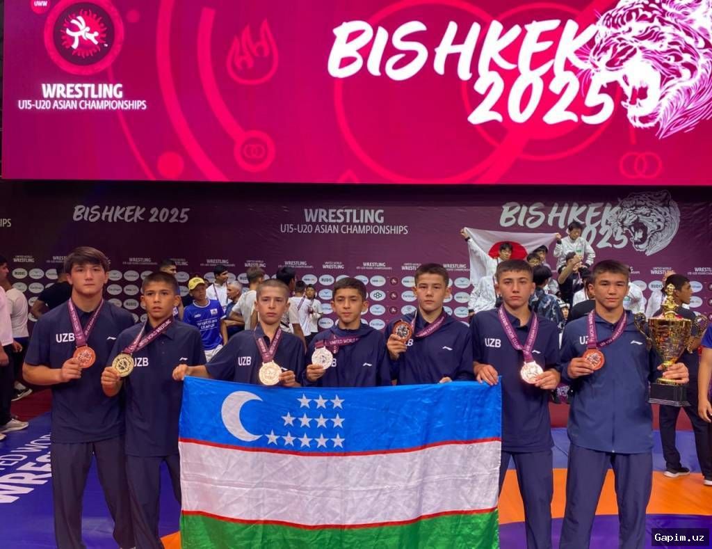 🏆🥇 Юные борцы Узбекистана триумфально выступили на чемпионате Азии