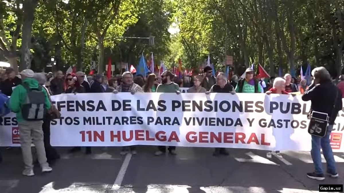 🇪🇸📉 Madrid Pension Protest: Thousands Rally to Demand Financial Security Amid Growing Uncertainty