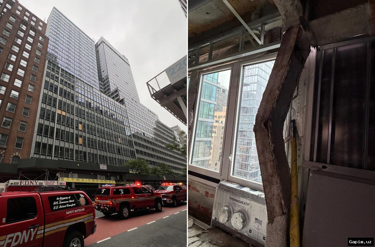 🏗️🚨 Nyu-Yorkdagi qurilayotgan bino qulash xavfi ostida