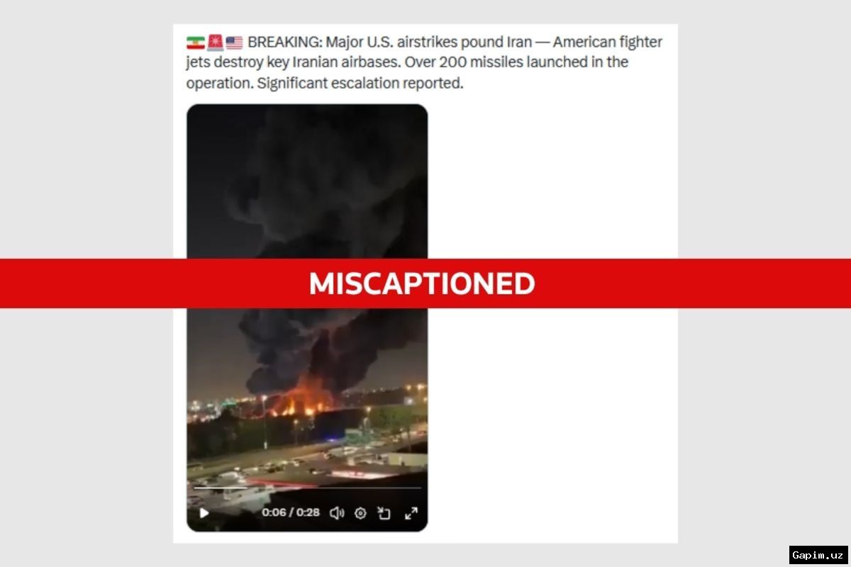 🔥📹 AQSh ob'ektiga Eron hujumi haqidagi video soxta chiqdi