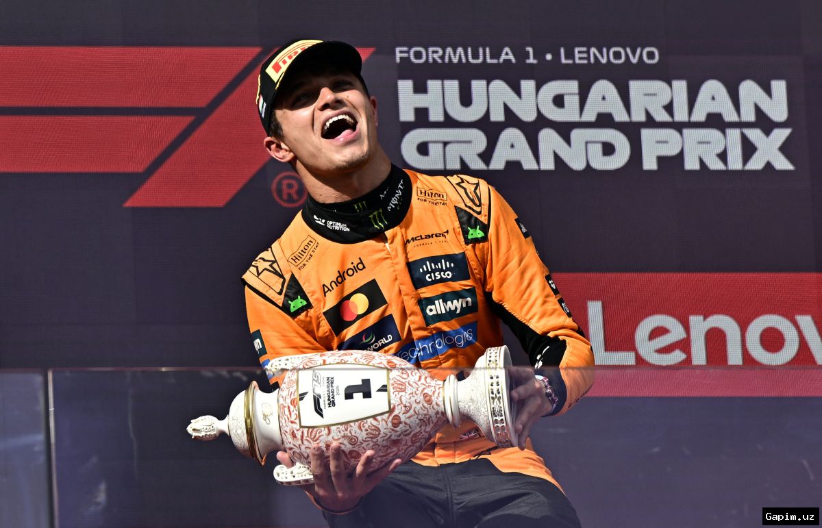 🏎️🏆 Lando Norris Vengriya Gran-prisida g‘alaba qozondi