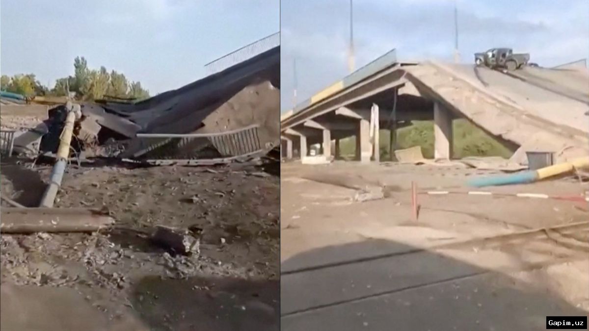🌧️🚧 Сильные дожди в Сурхандарье повредили мост на трассе М-41, связывающей Узбекистан и Таджикистан