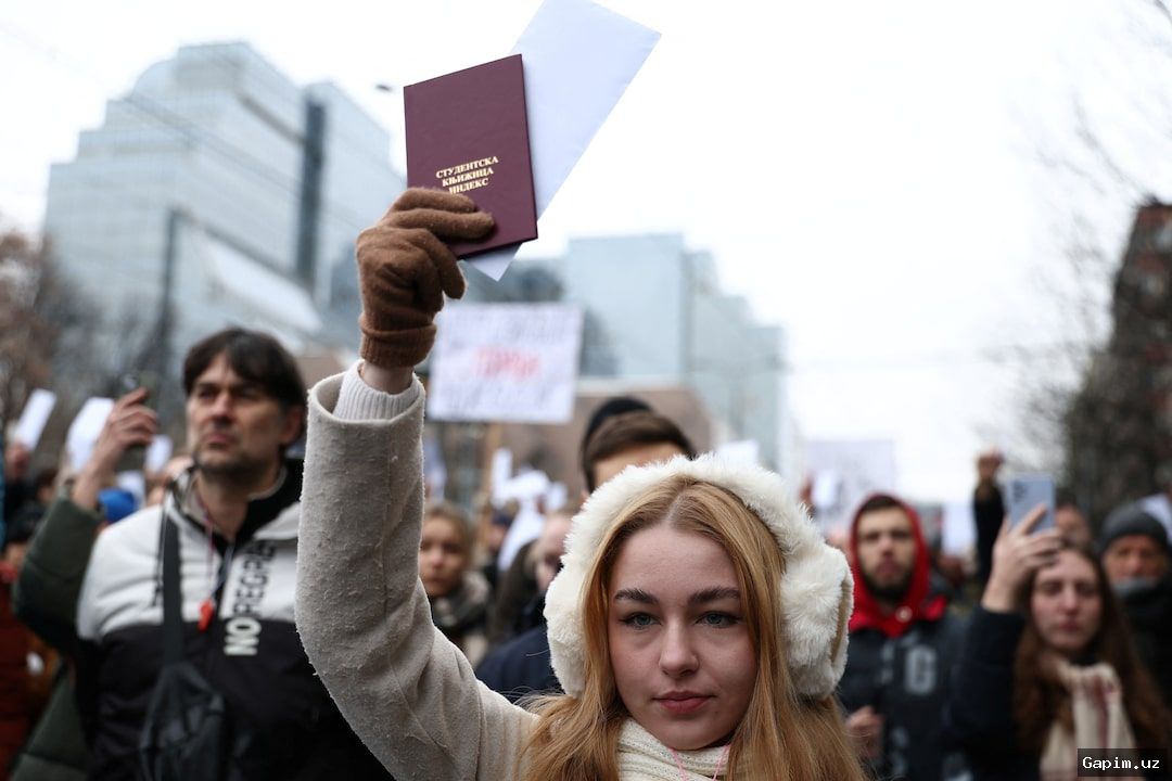 🇷🇸📢 Протесты в Сербии во главе со студентами: требование досрочных выборов
