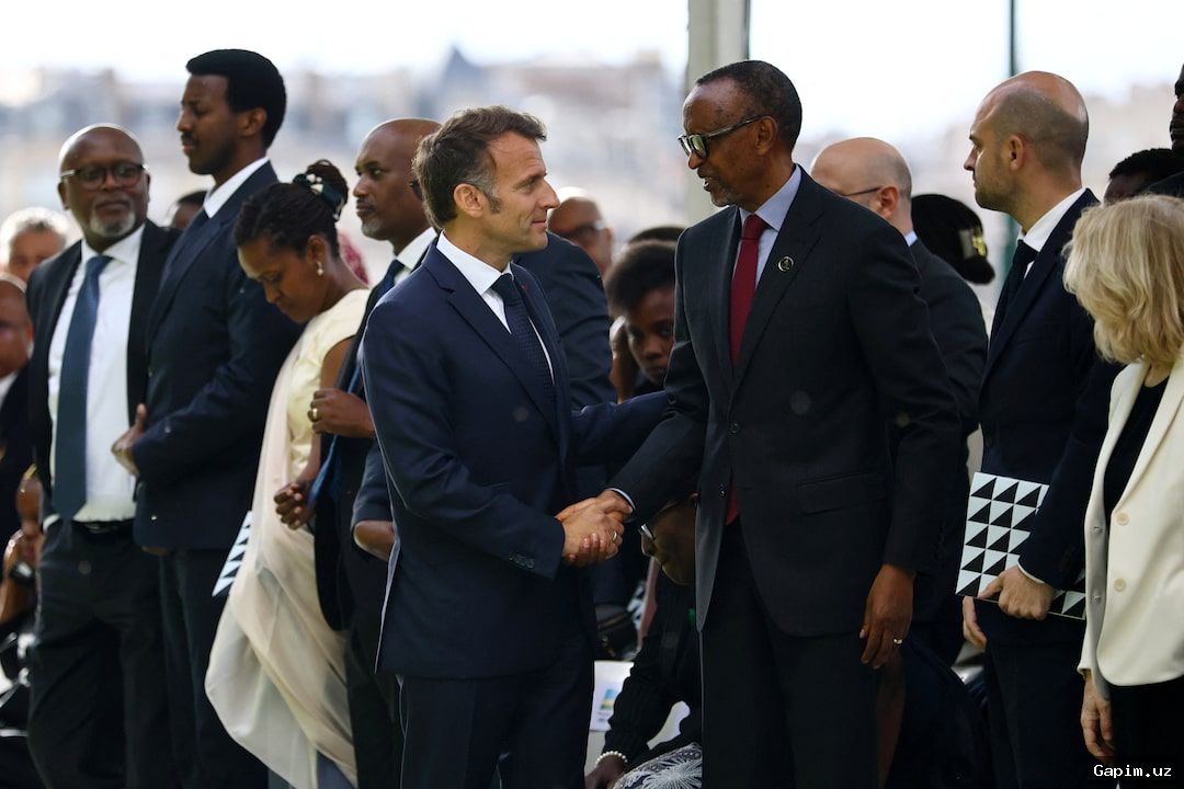 🗼🕊️ Makron Parijda Ruanda genotsidi qurbonlari xotirasiga yodgorlik ochdi