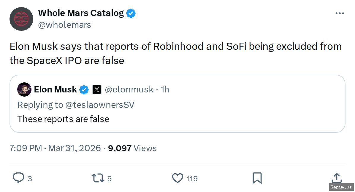 🚀📈 Компания SpaceX Илона Маска готовится к публичному размещению акций