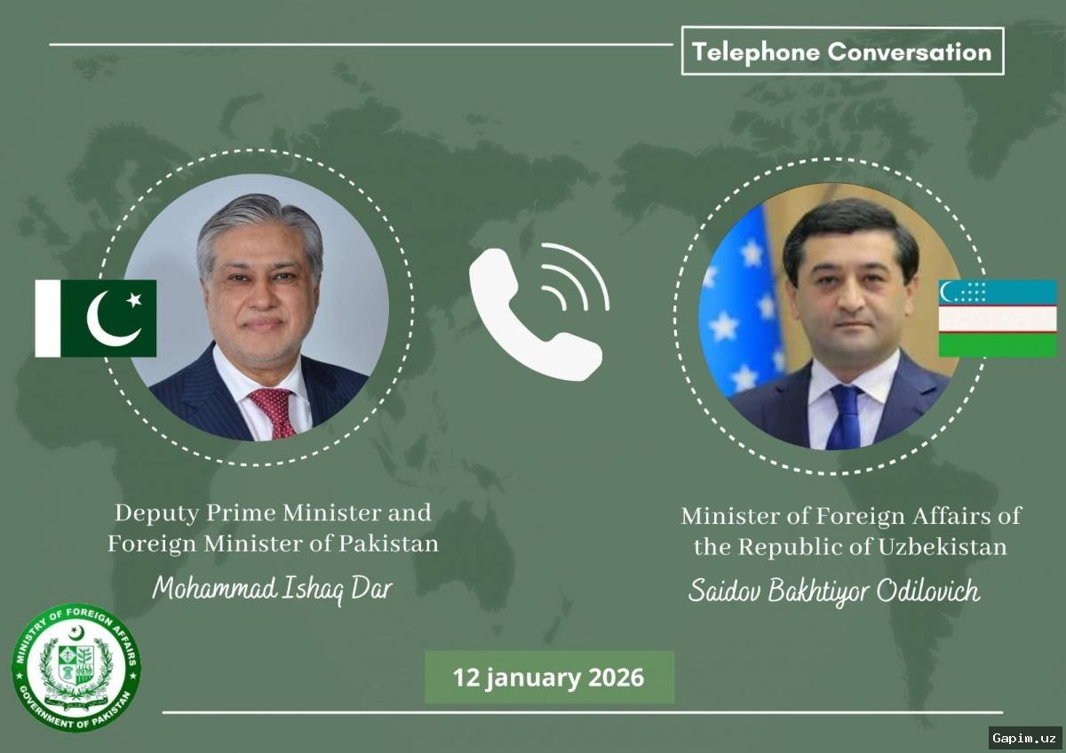 🤝📞 Uzbekistan President Holds Phone Call with Pakistan Prime Minister Amid Regional Tensions