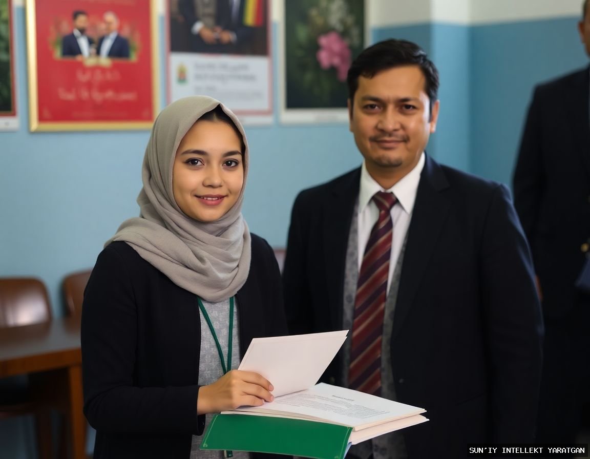 Школьница из Сурхандарьи получила грант в ТерГУ после встречи с президентом