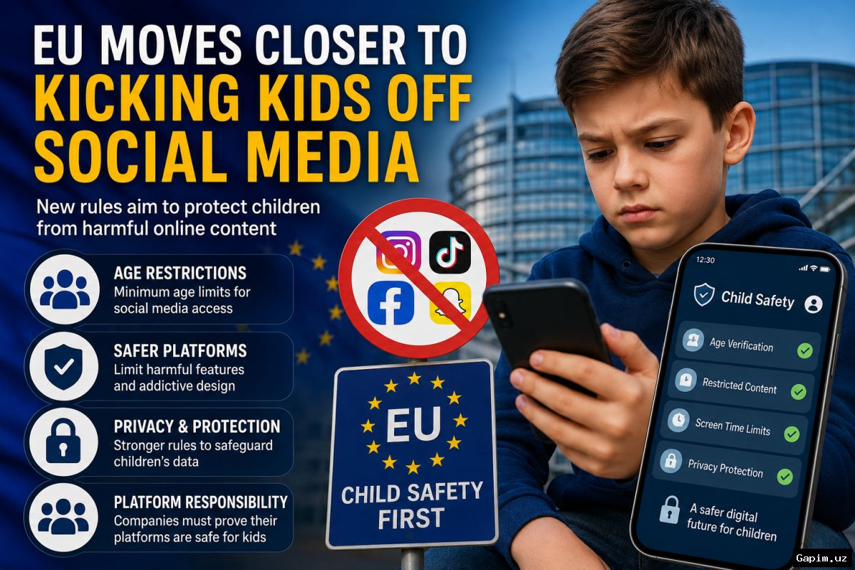 🇪🇺📵 ЕС рекомендует ограничить доступ детей к соцсетям