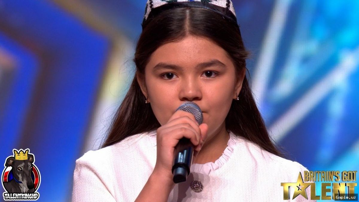 🎤🌟 11-Year-Old Uzbek Girl Makes Sensational Debut on Britain’s Got Talent