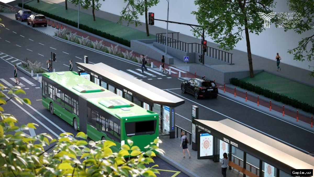 🚌🏗️ В Ташкенте отказываются от автобусных «карманов» на остановках