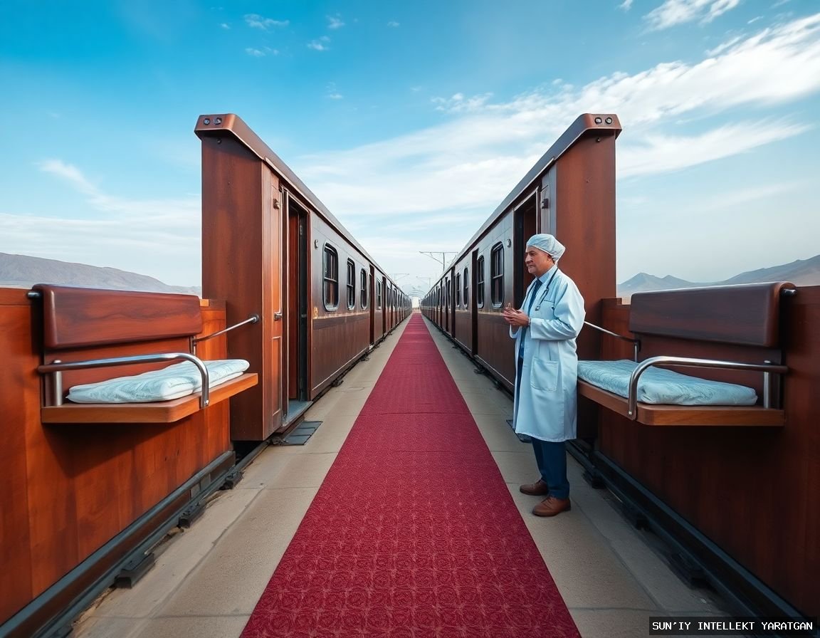 Qozog'istonning poyezd shifoxonasi masofali hududlarga sog'liqni saqlash xizmatlarini olib boradi