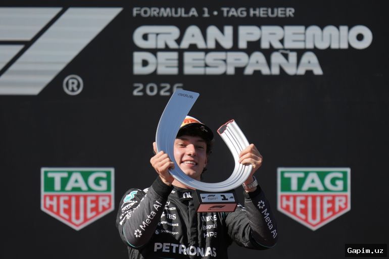 🏎️🏆 Kimi Antonelli Madridda g'alaba qozonib, chempionlik sari katta qadam tashladi