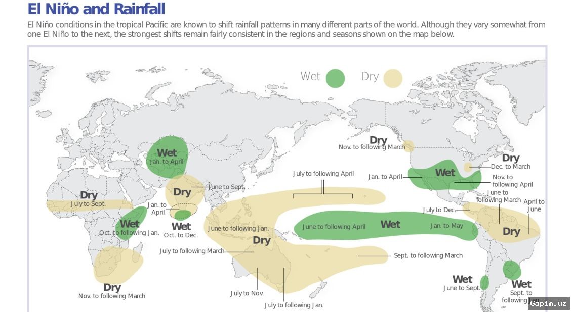 🌍⚠️ El Niño oqibati: 50 million kishi ochlikka yuz tutishi mumkin