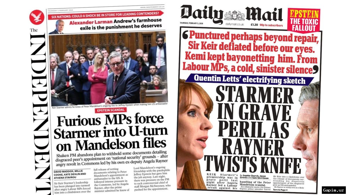 ⚖️🏛️ Премьер-министр Великобритании Кир Стармер заявил, что ему не сообщили о провале проверки безопасности бывшего посла