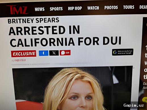 🚨🚗 Britney Spears Kaliforniyada giyohvandlik moddalari taʼsirida haydashda gumon qilinib qamoqqa olindi