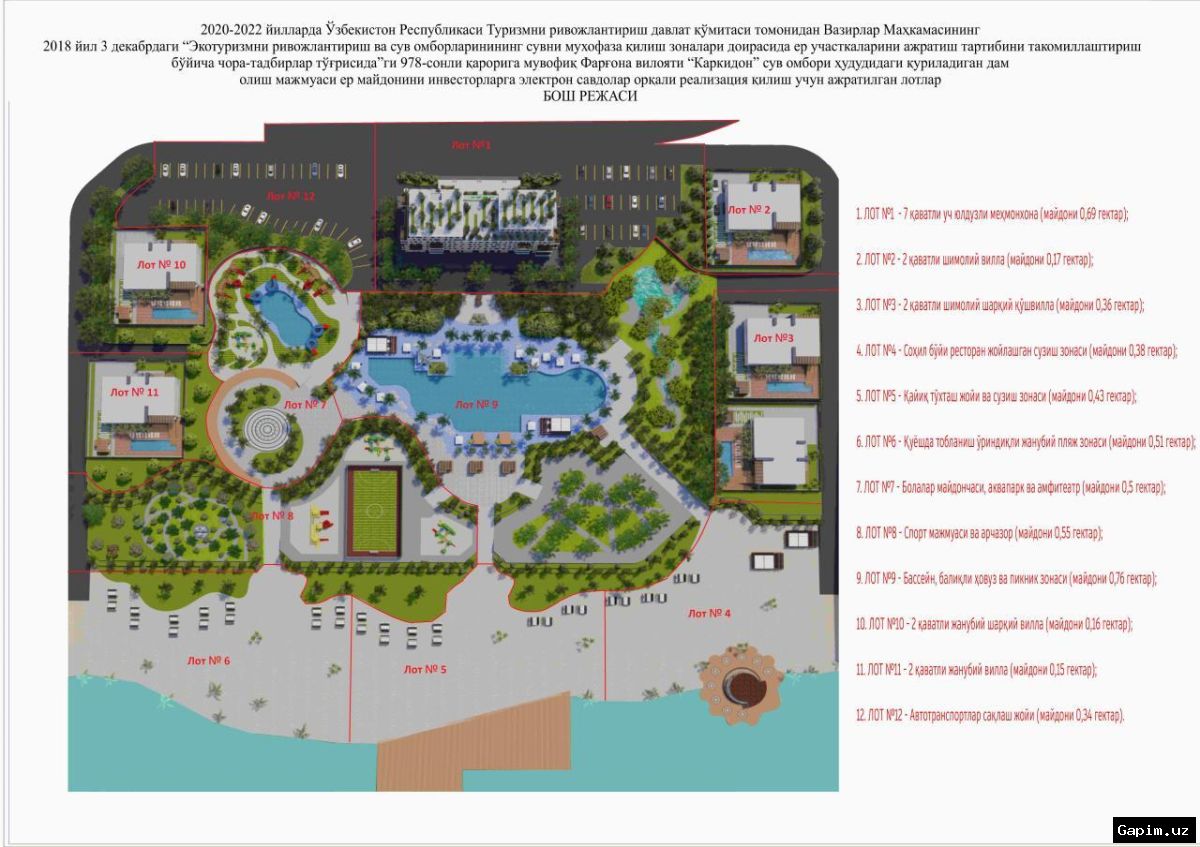 🏞️🏗️ Шавкат Мирзиёев ознакомился с проектами туристического комплекса «Каркидон» в Куве