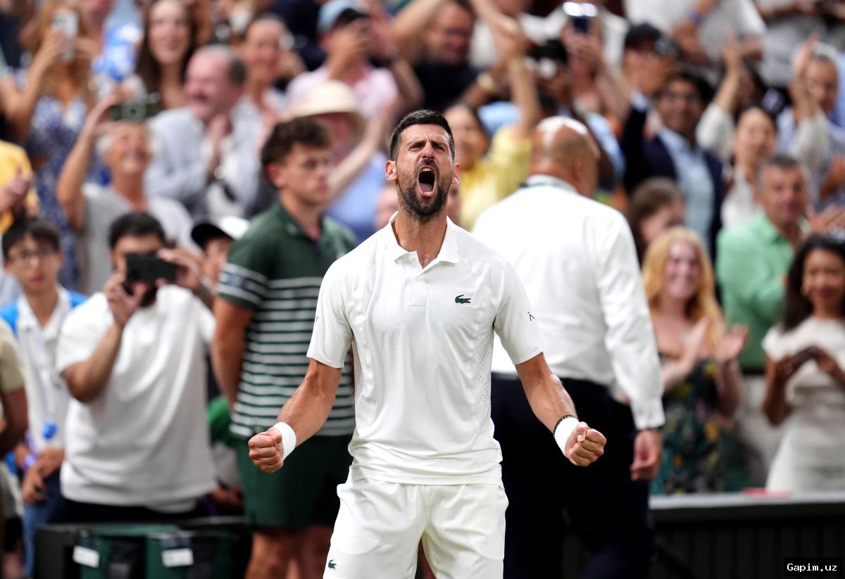 🏆🎾 Djokovic survives longest Wimbledon quarterfinal, Gauff makes history