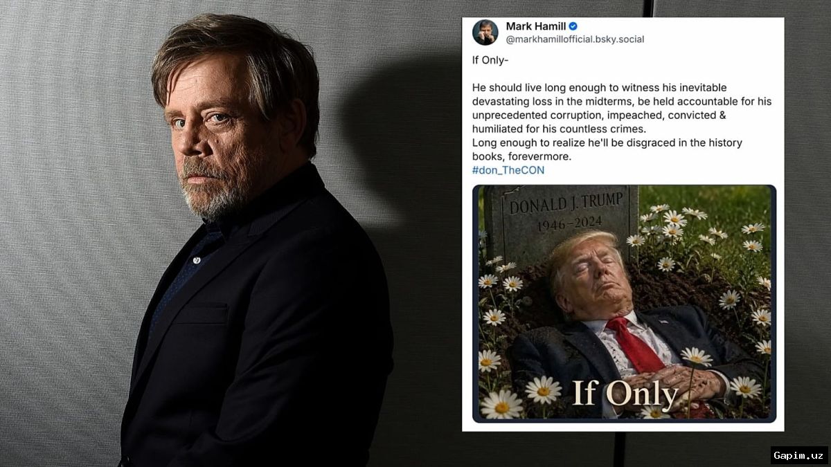 🎭⚰️ Белый дом назвал Марка Хэмилла «больным» из-за ИИ-изображения Трампа в могиле