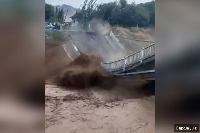 🌧️🚗 Qashqadaryoda kuchli sel Damas mashinasini oqizib ketdi: bir kishi halok bo'ldi