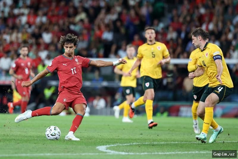 ⚽️🇵🇹 Joao Feliksning uzoqdan zarbasi Portugaliyaga Uels ustidan g'alaba keltirdi