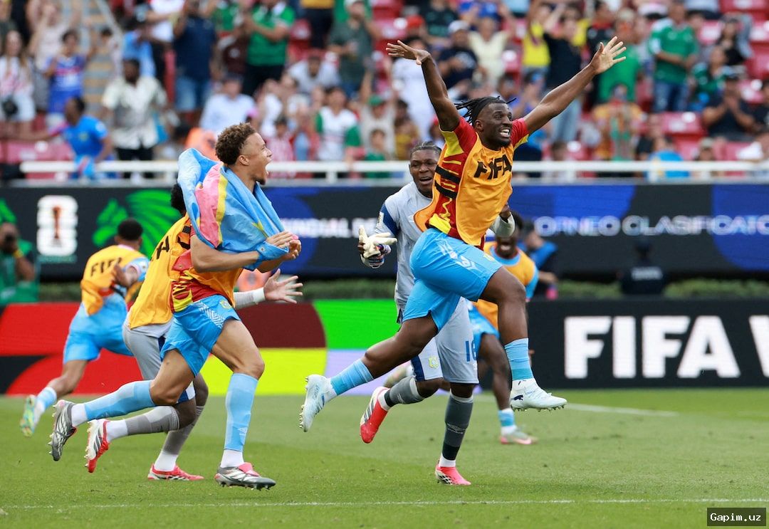 ⚽️🎉 Kongo Demokratik Respublikasi terma jamoasi 52 yildan keyin Jahon chempionatiga yo‘llanma oldi