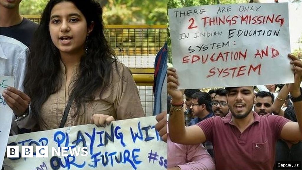 🇮🇳📚 Hindistonda imtihon sizdirilishi bo‘yicha noroziliklar: hukumat bilan muzokaralar boshlangan, ammo talabalar talablari qat’iy