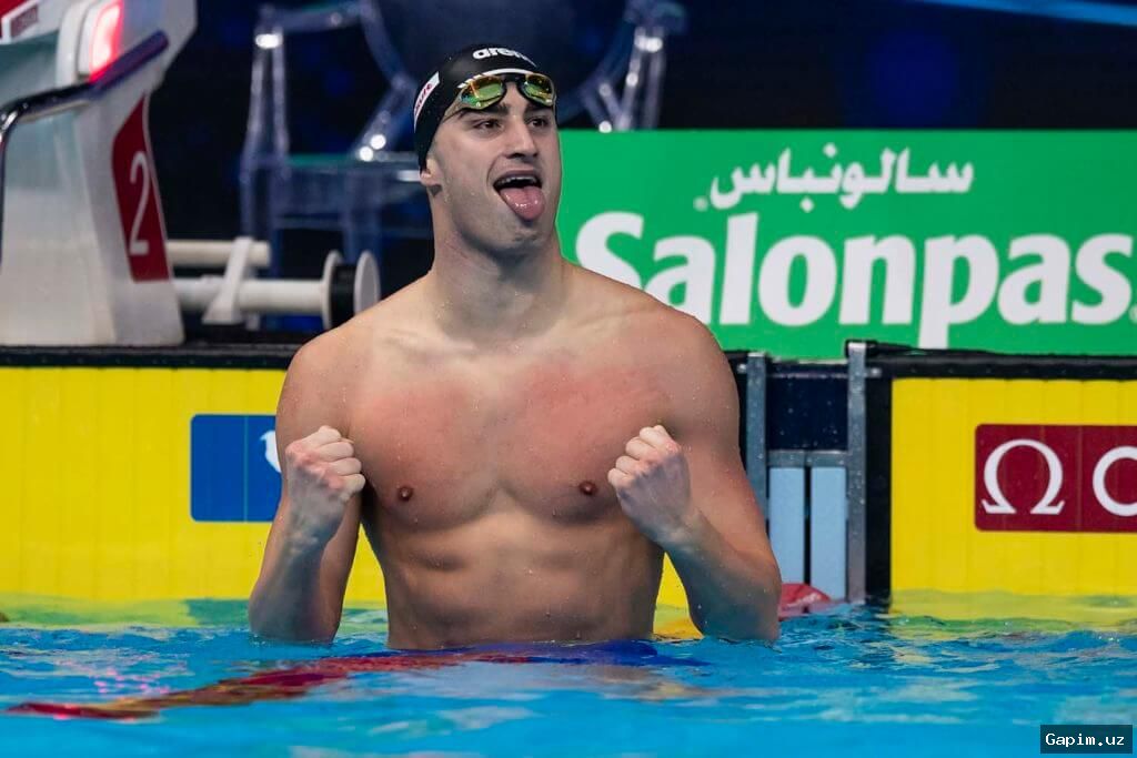 🏊‍♂️🇮🇹 Итальянский пловец удивил публику в Ташкенте жестом в поддержку узбекского футболиста