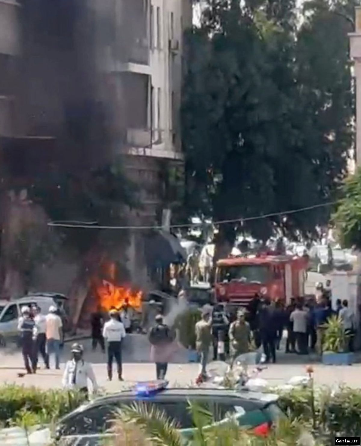 💣🇸🇾 Взрывы в Дамаске рядом с отелем Макрона: французский лидер в безопасности