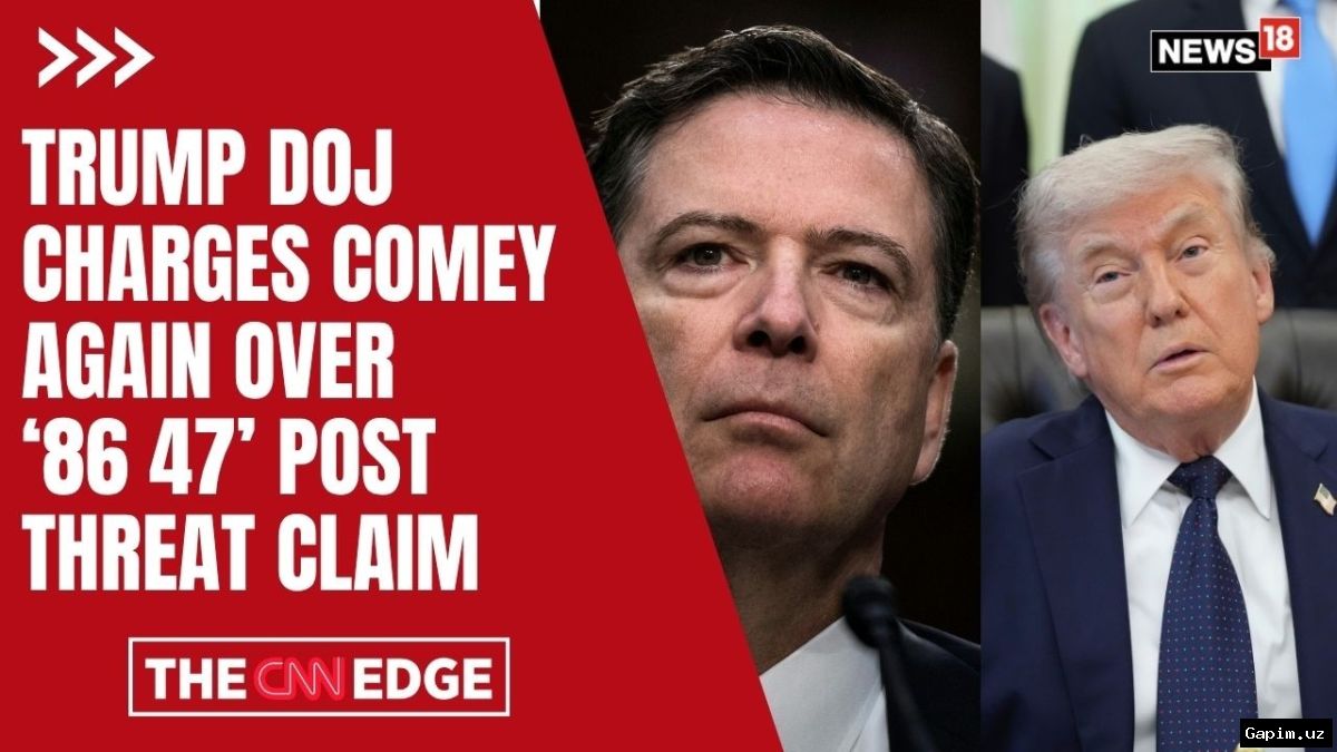 ⚖️🏛️ James Comey charged with threatening President Trump's life over Instagram post
