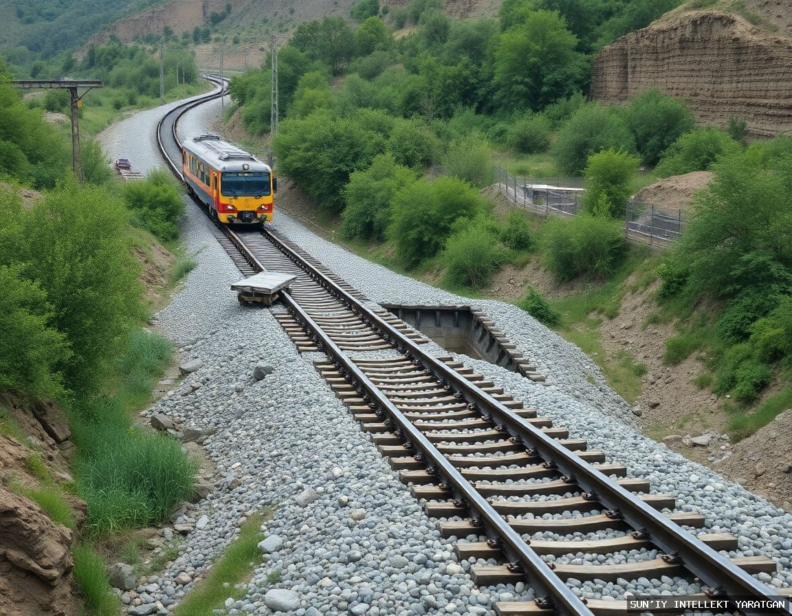 🚧🌊 Dam washed out on Samarkand-Urgut railway line