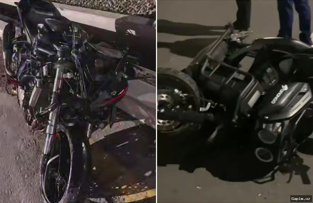🏍️🚨 В Ташкенте мотоциклист погиб в ДТП с грузовиком и Kia