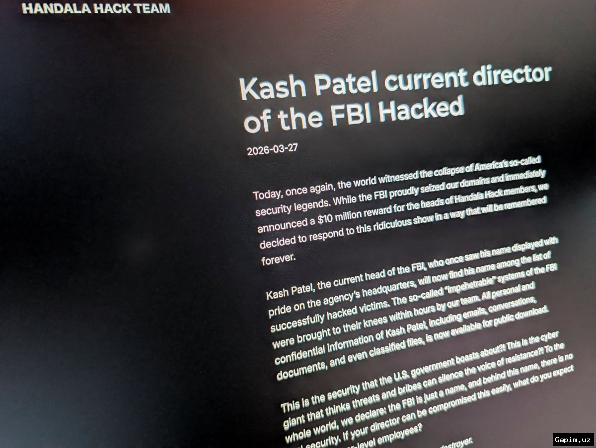 🇺🇸💻 FBI Director Kash Patel's Personal Email Hacked by Iran-Linked Group
