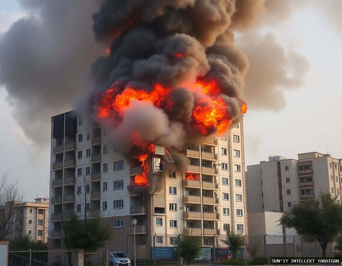 Взрыв газа произошел в многоэтажном доме в Коканде