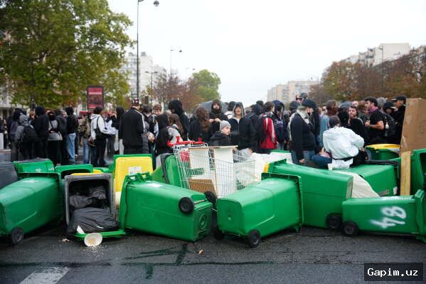 🇫🇷⚠️ Fransiya rejimida ommaviy noroziliklar: o'quvchilar harakati Yelisey saroyini qiyin ahvolda qoldirmoqda