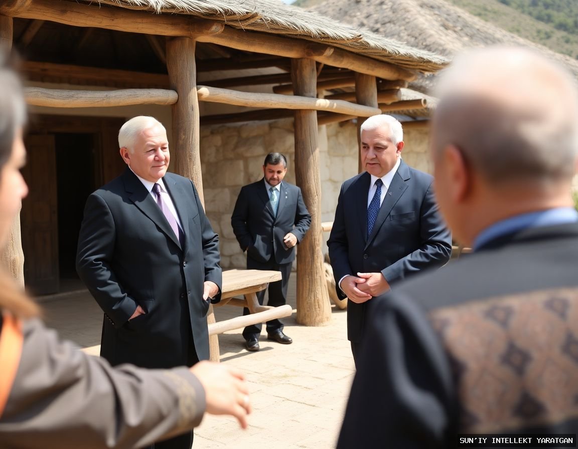 Президент посетил этногородок в Термезе