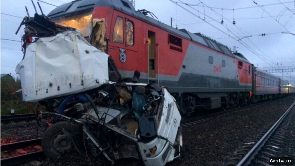 🚂💥 В Сурхандарье поезд столкнулся с Gentra: четыре человека погибли