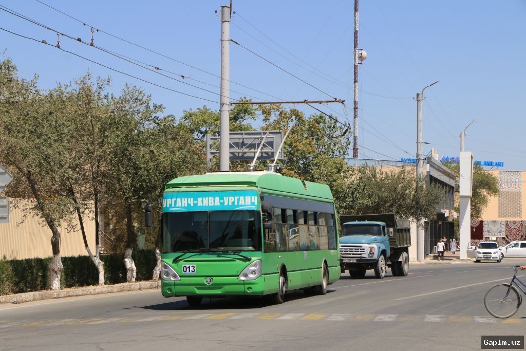 🚍🔋 Для маршрута Ургенч-Хива закуплено 10 новых гибридных троллейбусов