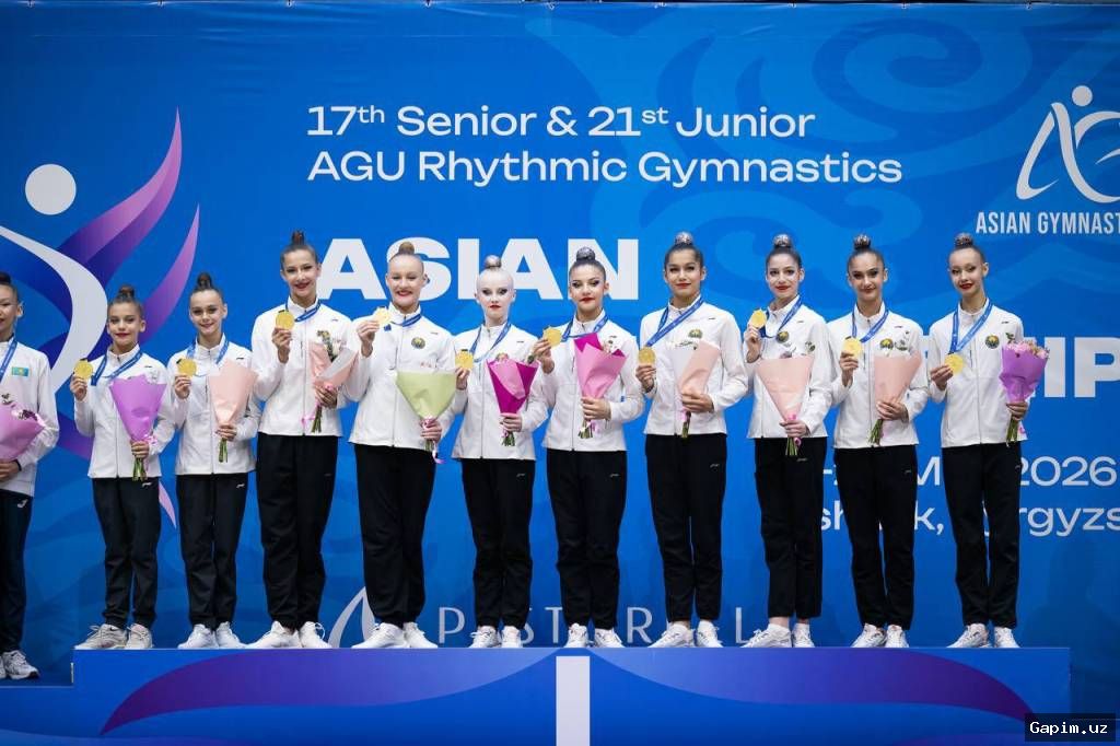 🏆🥇 O‘zbekiston badiiy gimnastikachilari Osiyo chempionatida beshta medalni qo‘lga kiritdi