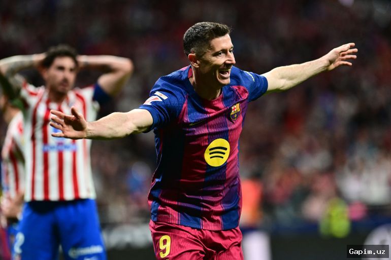 ⚽️🏆 Robert Lewandowski Barcelonaga kech gʻalaba keltirdi, La Ligada yetakchilik kengaydi