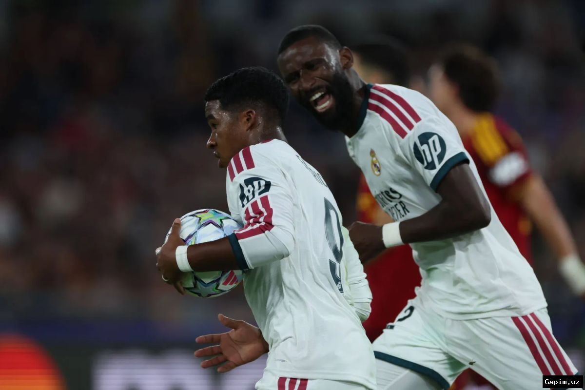 ⚽️🔥 Огненный вечер в Лиге чемпионов: «Реал» вырвал победу в Риме за семь минут, пока европейский футбол утопал в голах
