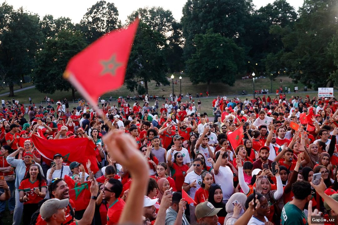 ⚽️🇲🇦 Moroccan fans take over Boston ahead of World Cup quarterfinal against France