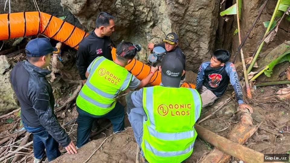 🏞️🆘 Five villagers rescued from flooded cave in Laos, two still missing