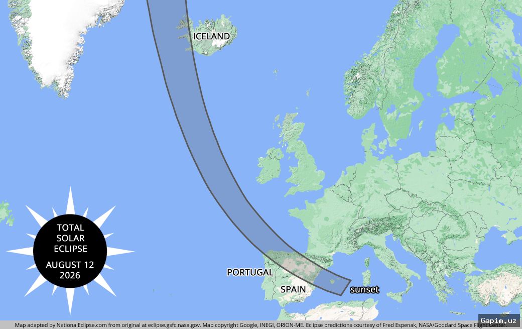 🌑🔭 August 12, 2026: Total Solar Eclipse to Sweep Across Europe – Millions to Witness
