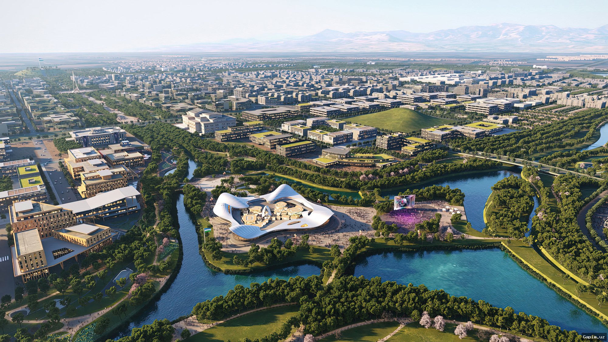 🏙️📊 Мастер-план «Нового Ташкента»: представлен проект нового городского центра на 2 млн жителей