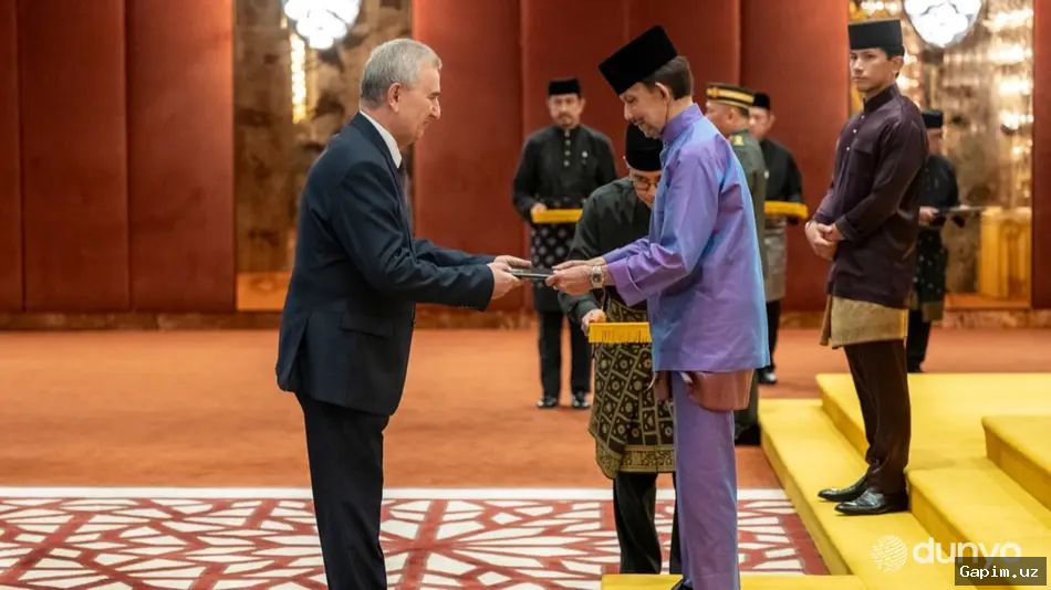 🤝🇧🇳 Посол Узбекистана вручил верительные грамоты султану Брунея