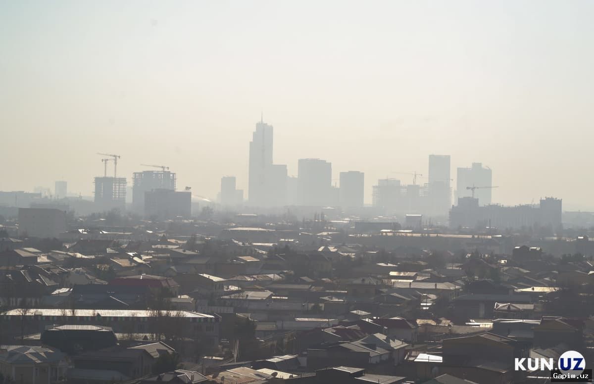 🌫️📉 Toshkent havo ifloslanishi bo‘yicha dunyo poytaxtlari orasida birinchi o‘rinni egalladi
