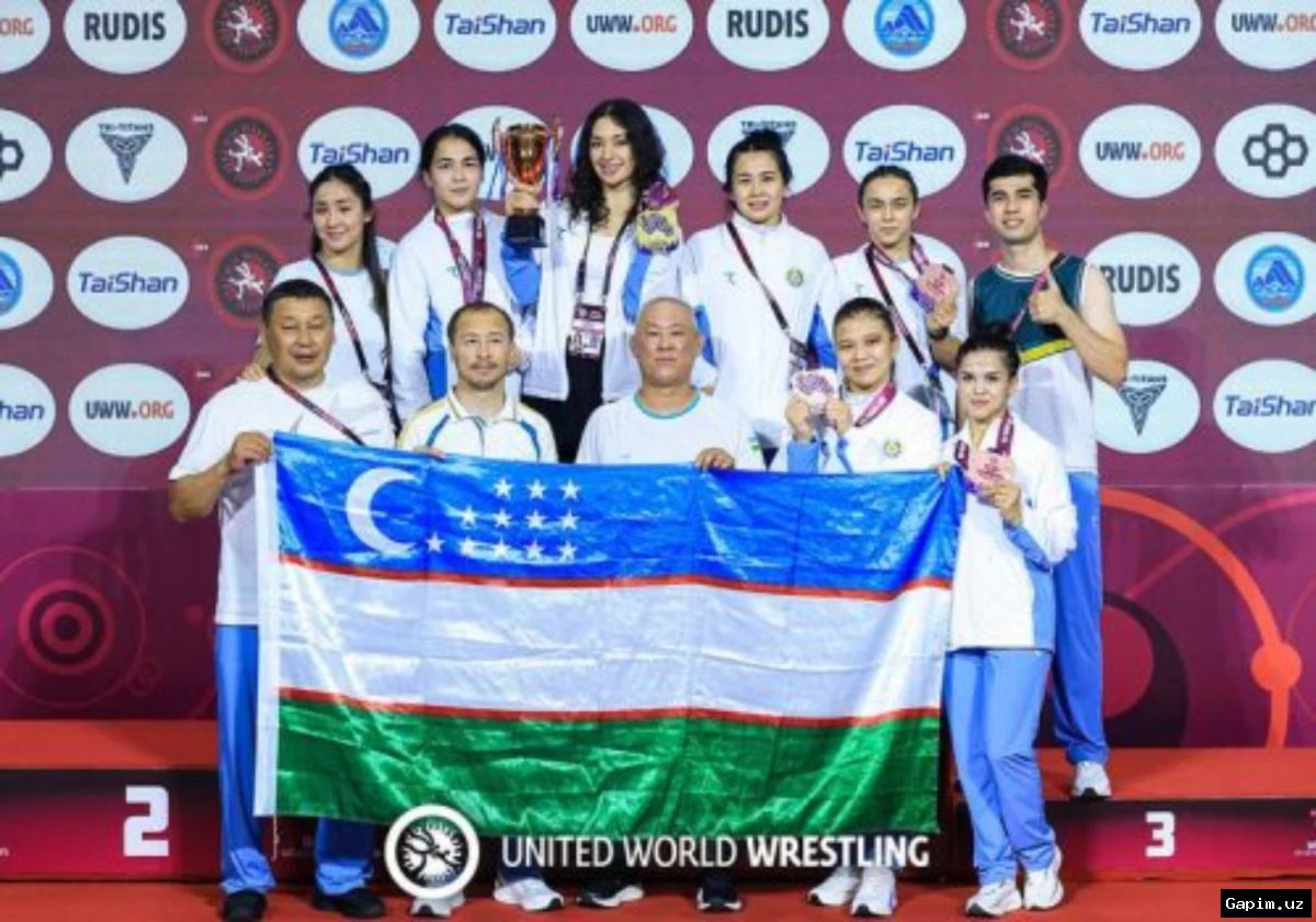 🏆🥇 Uzbekistan wrestlers win 5 medals, finish second at Asian U17 Championships