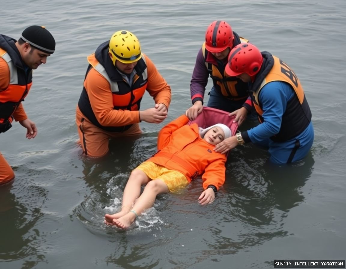 Nukusda MChS qutqaruvchilari kanaldan cho‘kayotgan ayolni chiqarib oldi