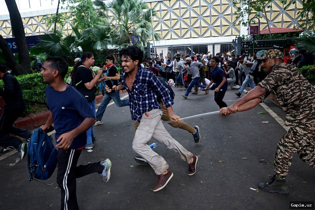 🇮🇳🐞 Hindistonda 'Tarakan' harakati namoyishlari: politsiya bilan to'qnashuvlar va hukumatning birinchi muloqoti