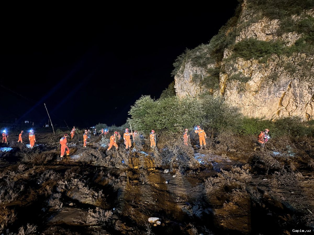 🌊⚠️ Xitoyning Gansu provinsiyasida suv toshqini qurbonlari soni 25 ga yetdi